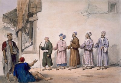 A String of Blind Beggars, Cabul by James Atkinson